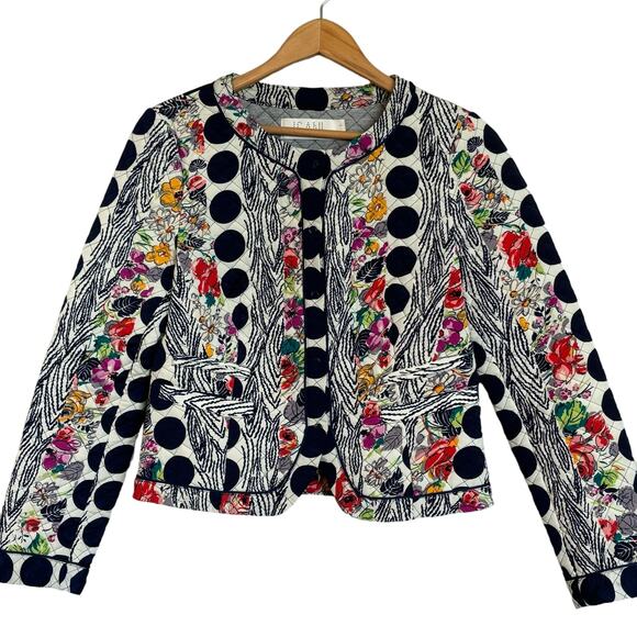 Isani Jackets & Blazers - Anthropologie Isani Multicolored Floral Dot Jacket Sz 6